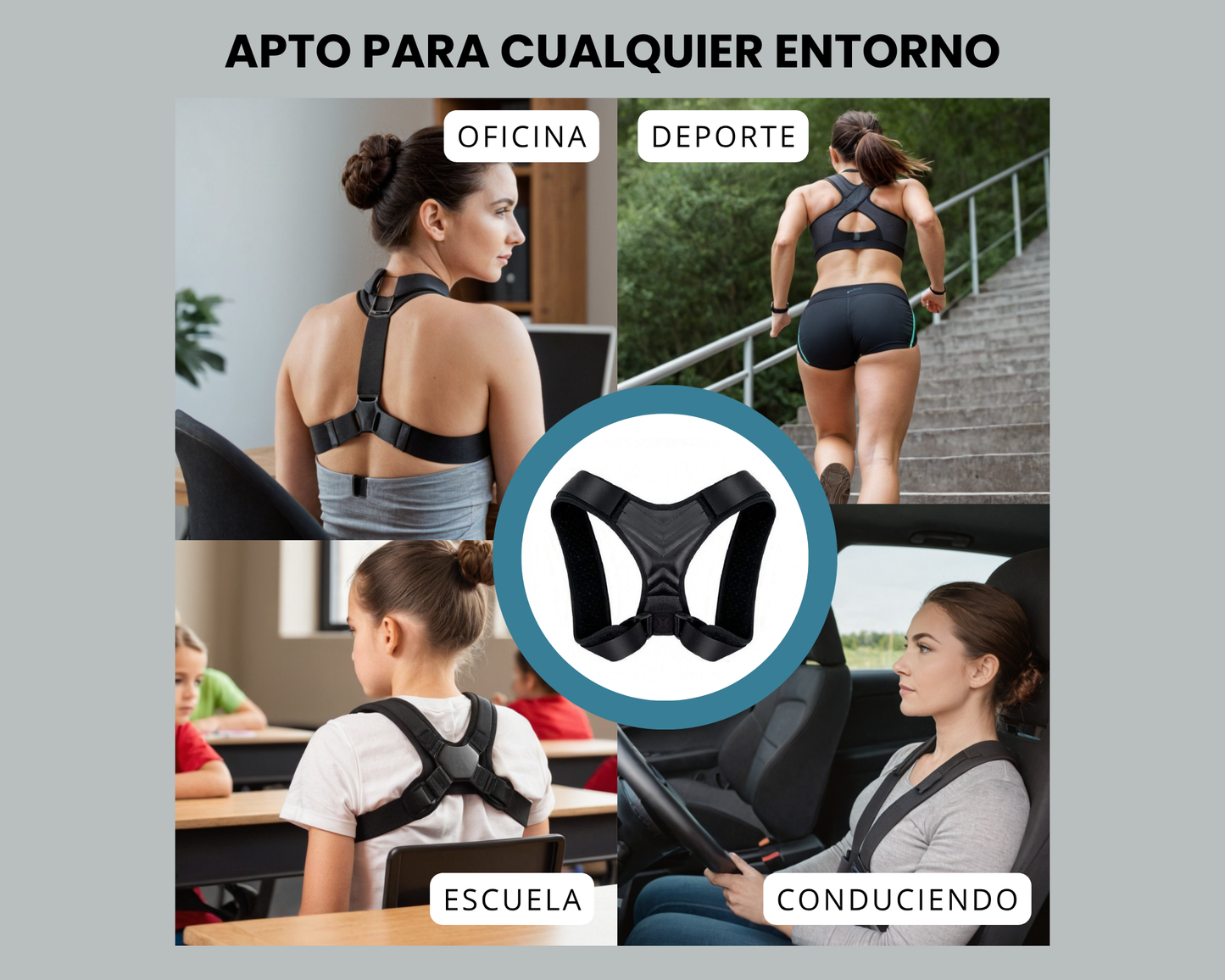 PostureFit™ – Corrector de Postura Ajustable